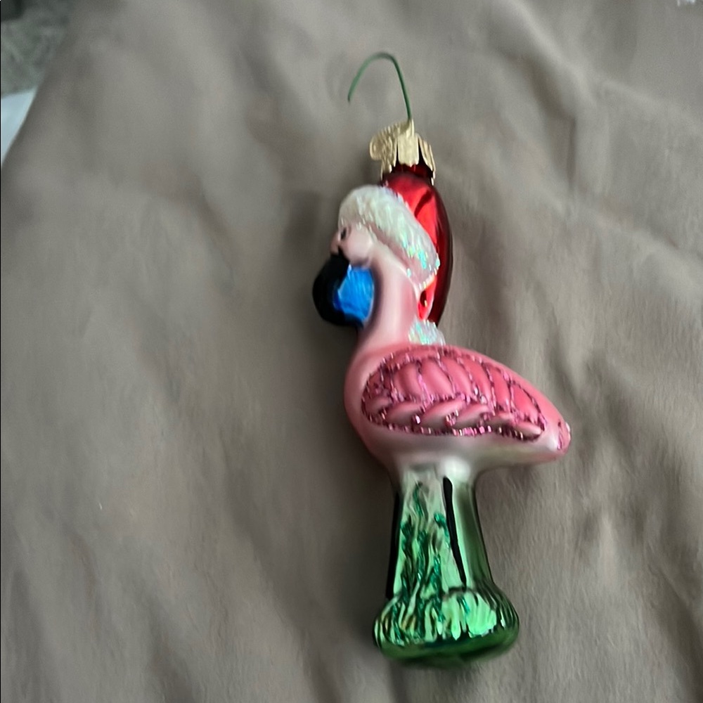 Festive Flamingo Ornament